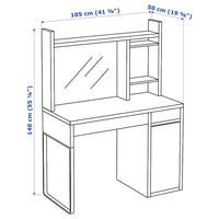 MICKE - Desk, white, 105x50 cm - Premium Furniture from Ikea - Just €193.99! Shop now at Maltashopper.com