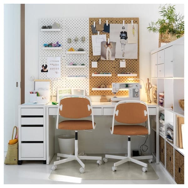 MICKE - Desk, white, 142x50 cm - best price from Maltashopper.com 90214308