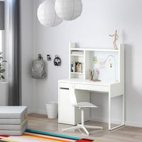 MICKE - Desk, white, 105x50 cm - best price from Maltashopper.com 09903014