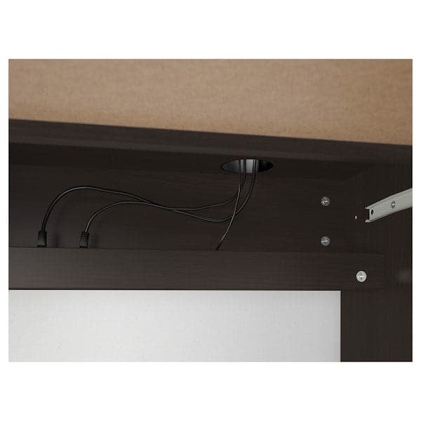 MICKE - Desk, black-brown, 105x50 cm - Premium Furniture from Ikea - Just €193.99! Shop now at Maltashopper.com