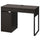 MICKE - Desk, black-brown, 105x50 cm