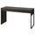 MICKE - Desk, black-brown, 142x50 cm