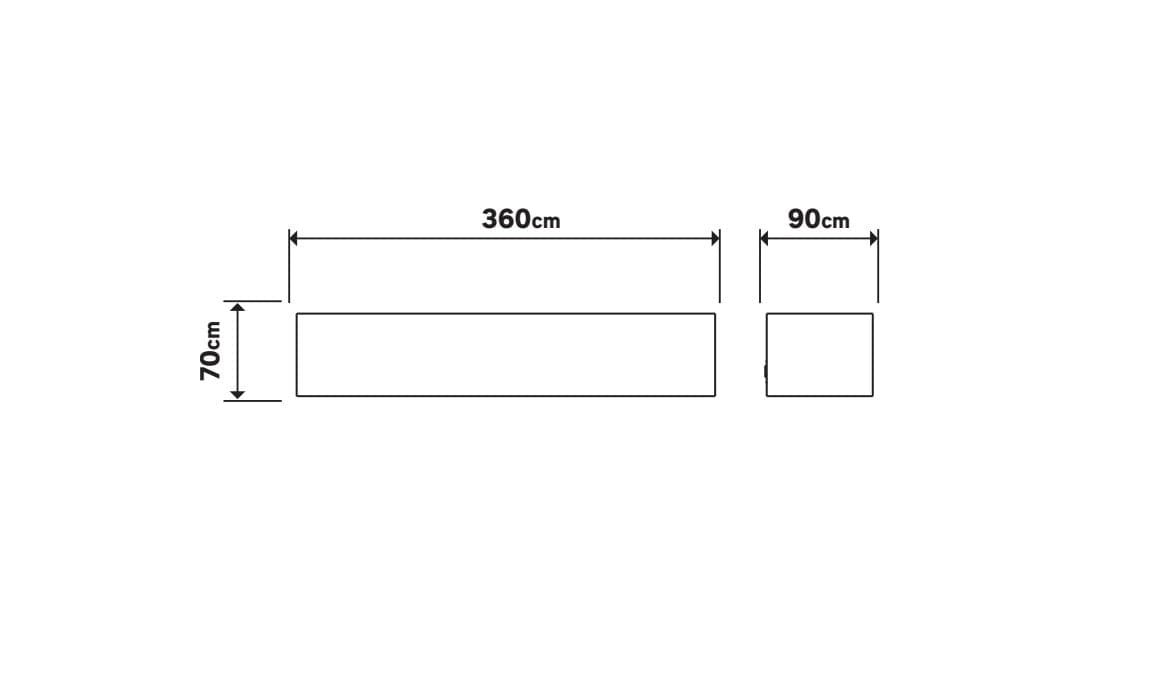 Bricocenter MALO PLASTER WALL LIGHT WHITE 36X7X9CM 2XE14