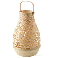 MISTERHULT table lamp, bamboo/handmade, 36 cm