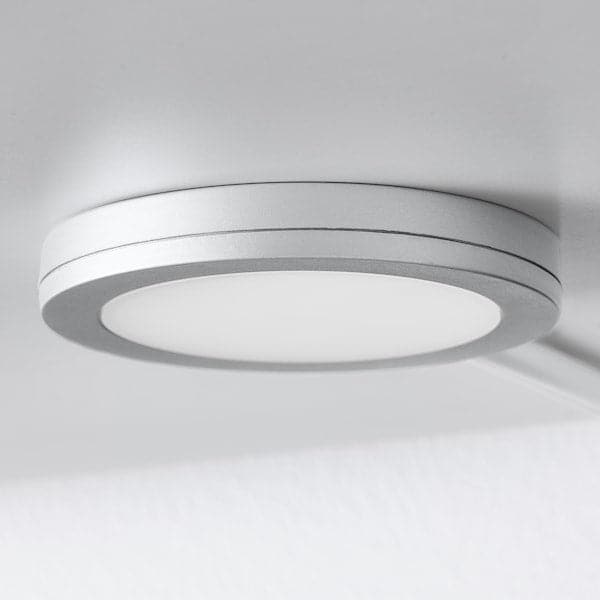 MITTLED - LED spotlight, aluminum-colored adjustable light intensity , - best price from Maltashopper.com 10528628