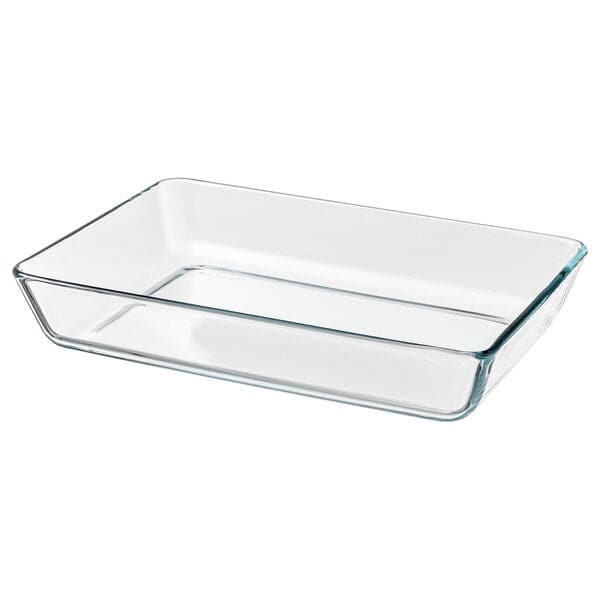 MIXTUR - Oven/serving dish, clear glass, 35x25 cm - Premium  from Ikea - Just €10.99! Shop now at Maltashopper.com