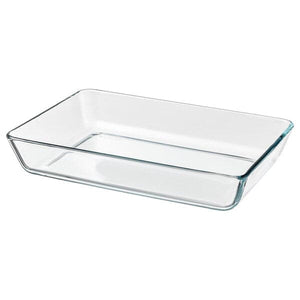 MIXTUR - Oven/serving dish, clear glass, 35x25 cm - best price from Maltashopper.com 80058761