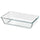 MIXTUR - MIXTUR Oven/serving dish, clear glass, 27x18 cm