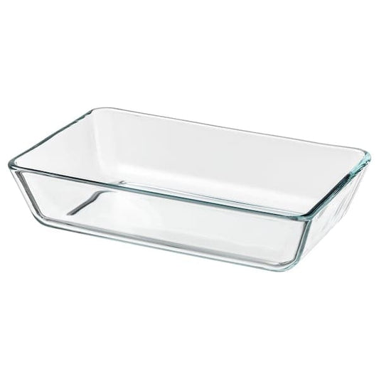 MIXTUR - Oven/serving dish, clear glass, 27x18 cm - best price from Maltashopper.com 60058762