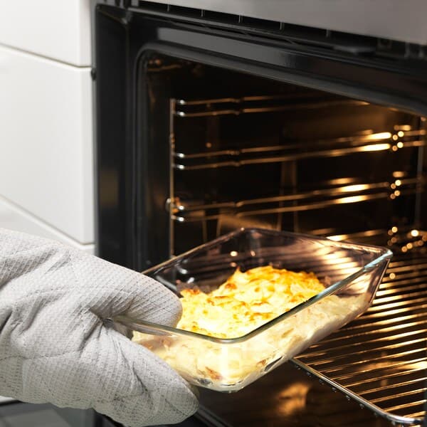 MIXTUR - Oven/serving dish, clear glass, 27x18 cm - best price from Maltashopper.com 60058762
