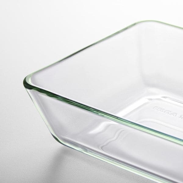 MIXTUR - Oven/serving dish, clear glass, 27x18 cm - best price from Maltashopper.com 60058762