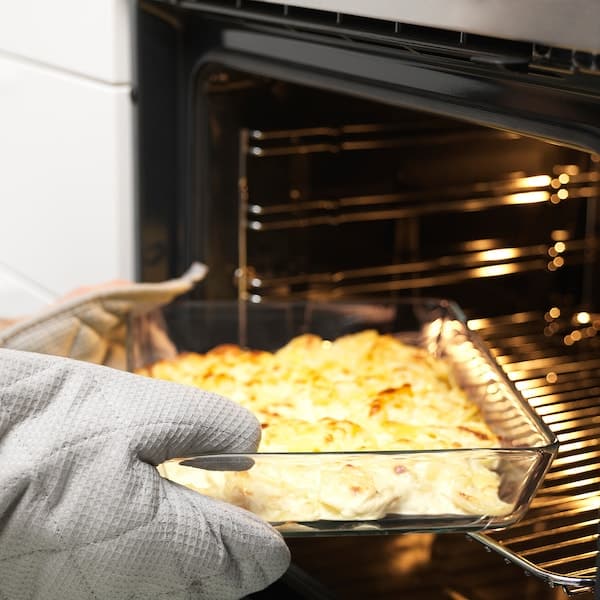 MIXTUR - Oven/serving dish, clear glass, 35x25 cm - best price from Maltashopper.com 80058761