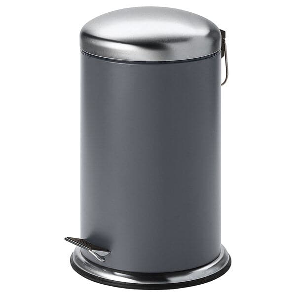 MJÖSA - Pedal bin, dark grey, 12 l - best price from Maltashopper.com 10422844