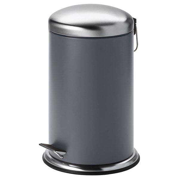 MJÖSA - Pedal bin, dark grey, 12 l