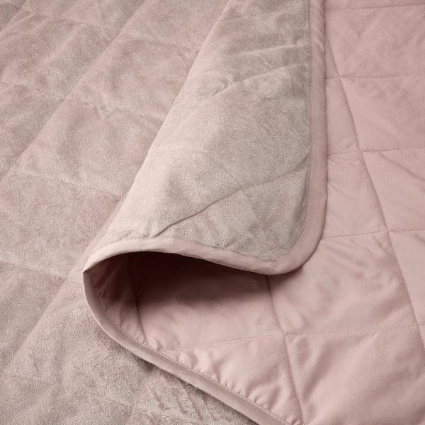 Ikea MJUKPLISTER - Bedspread, light pink, 260x250 cm