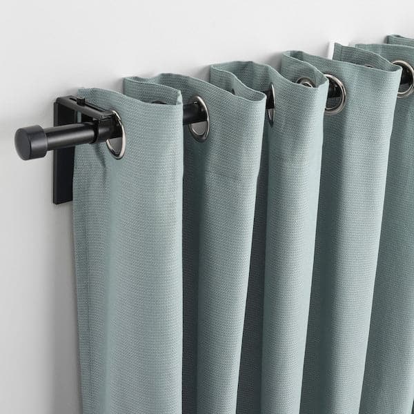 Ikea MOALINA Curtains, 1 pair - light blue 145x300 cm , 145x300 cm