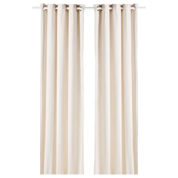 MOALINA Curtains, 1 pair - beige 145x300 cm , 145x300 cm