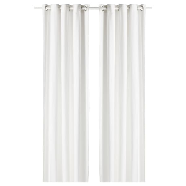 MOALINA Curtains, 1 pair - white 145x300 cm , 145x300 cm