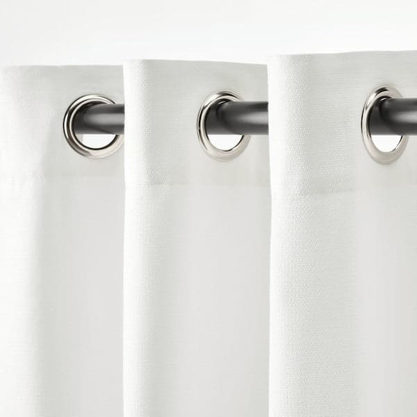 MOALINA Curtains, 1 pair - white 145x300 cm , 145x300 cm - best price from Maltashopper.com 90491046