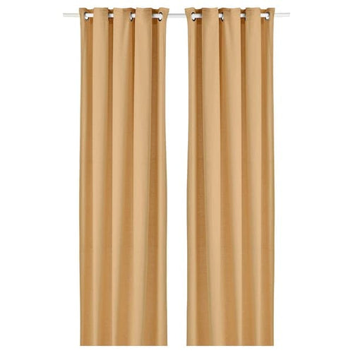 MOALINA Curtains, 1 pair - yellow 145x300 cm , 145x300 cm