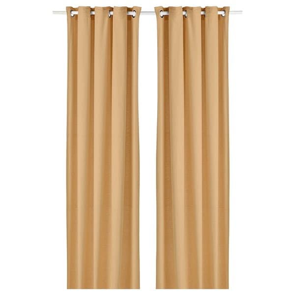 MOALINA Curtains, 1 pair - yellow 145x300 cm , 145x300 cm