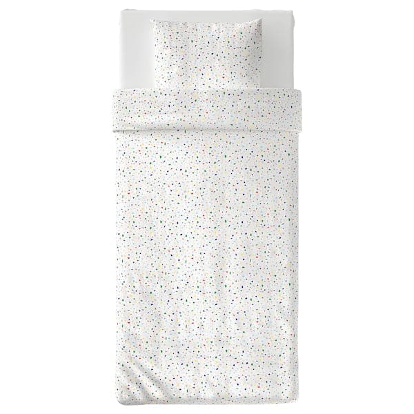 MÖJLIGHET - Duvet cover and pillowcase, white/mosaic patterned, 150x200/50x80 cm - best price from Maltashopper.com 50423691