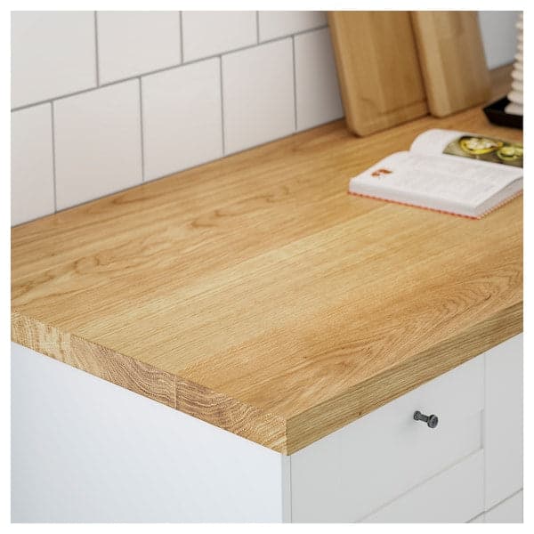 MÖLLEKULLA - Worktop, oak/veneer, 186x3.8 cm - Premium Countertops from Ikea - Just €233.99! Shop now at Maltashopper.com