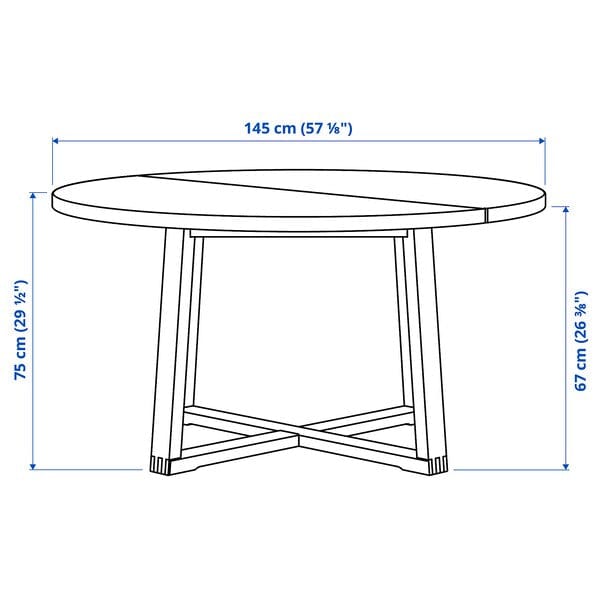 MÖRBYLÅNGA / GRÖNSTA - Table and 4 chairs, 145 cm - best price from Maltashopper.com 59548875