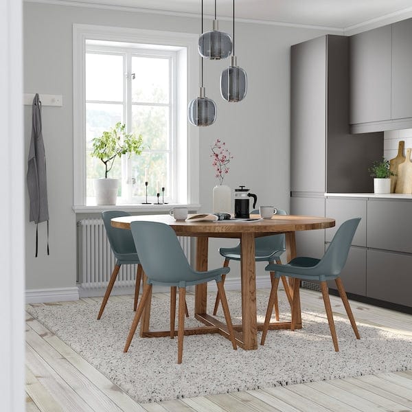 Ikea MÖRBYLÅNGA / GRÖNSTA - Table and 4 chairs, 145 cm