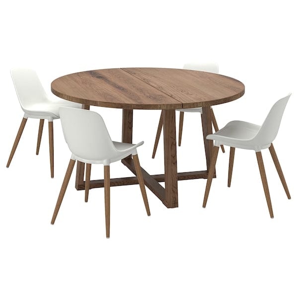 Ikea MÖRBYLÅNGA / GRÖNSTA - Table and 4 chairs, 145 cm