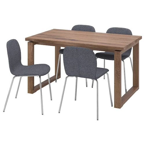 MÖRBYLÅNGA / KARLPETTER - Table and 4 chairs