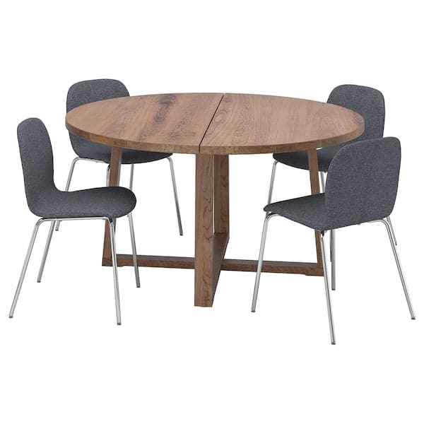 MÖRBYLÅNGA / KARLPETTER - Table and 4 chairs , 145 cm - best price from Maltashopper.com 49516771