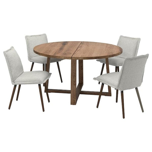 MÖRBYLÅNGA / KLINTEN - Table and 4 chairs, 145 cm