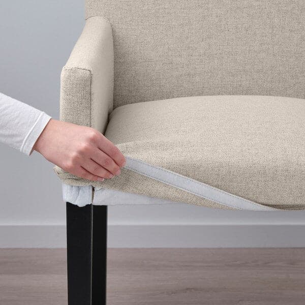 Ikea MÖRBYLÅNGA / MÅRENÄS - Table and 4 chairs with armrests , 145 cm