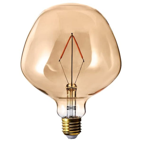 MOLNART - LED bulb E27 120 lumen, clear glass brown bell, 132 mm - best price from Maltashopper.com 10540550