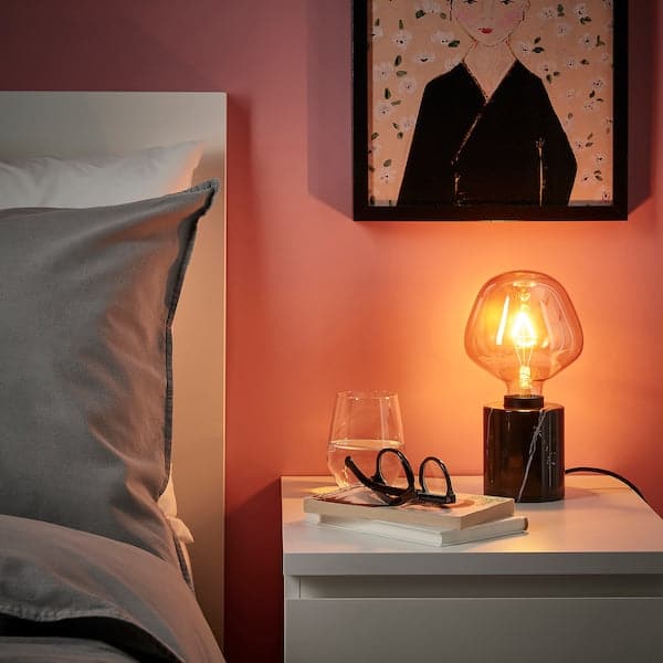 MOLNART - LED bulb E27 120 lumen, clear glass brown bell, 132 mm - best price from Maltashopper.com 10540550
