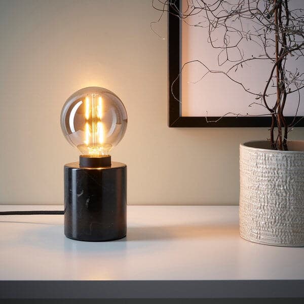 LUNNOM lampadina a LED E27 150 lumen, globo trasparente, 95 mm