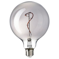 MOLNART LED bulb E27 140 lumens - transparent glass globe gray 125 mm , 125 mm - best price from Maltashopper.com 20513481