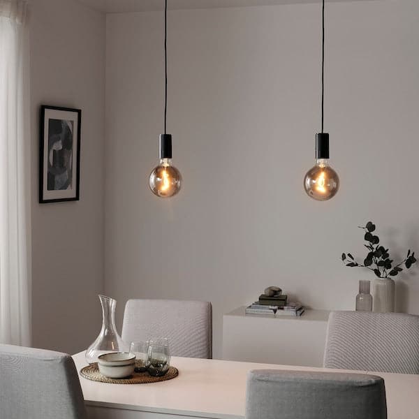 SOLHETTA Ampoule LED E27 470 lumen, globe transparent - IKEA