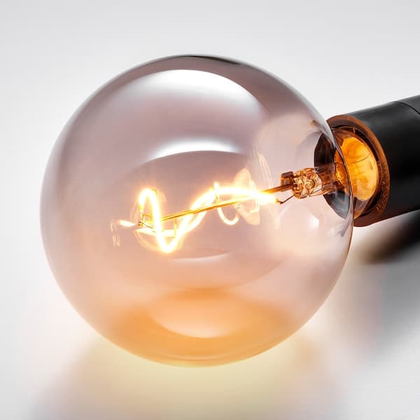 MOLNART LED bulb E27 140 lumens - transparent glass globe gray 125 mm , 125 mm - best price from Maltashopper.com 20513481