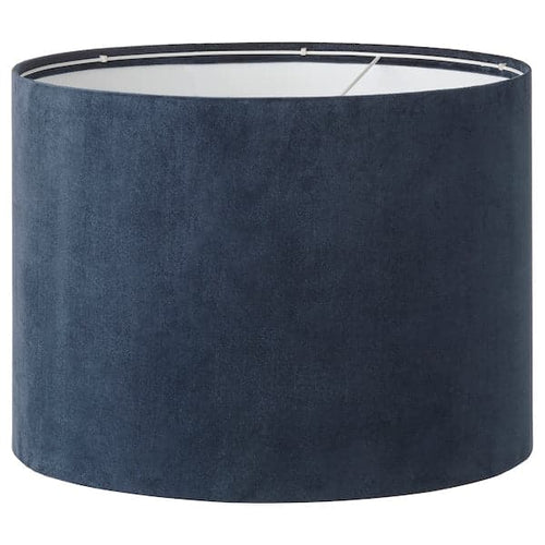 MOLNSKIKT - Lamp shade, dark blue velvet, 42 cm