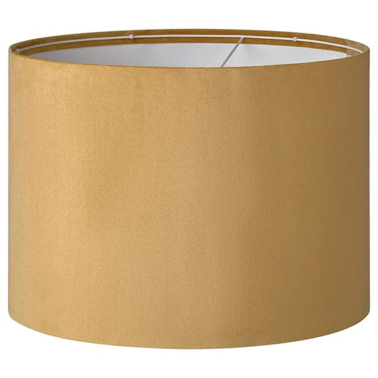 Ikea MOLNSKIKT - Lamp shade, dark yellow velvet, 42 cm