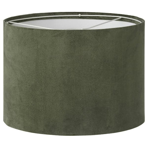 MOLNSKIKT - Lamp shade, dark green velvet, 33 cm