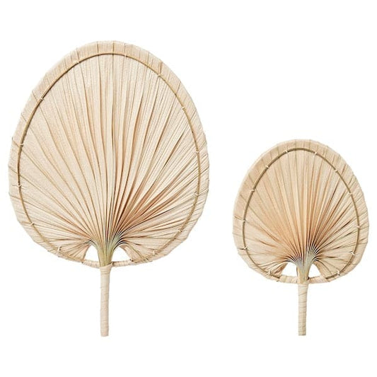 Ikea MOLNSKOG - Wall decoration, set of 2, palm leaf handmade