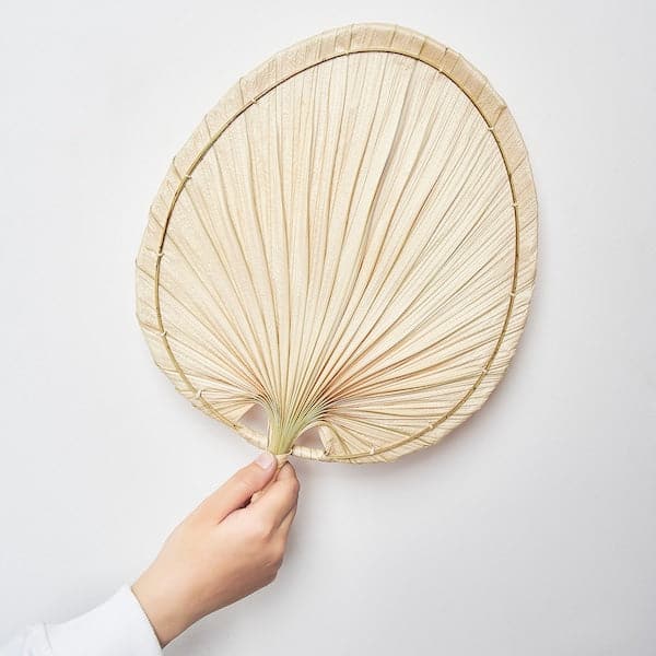Ikea MOLNSKOG - Wall decoration, set of 2, palm leaf handmade