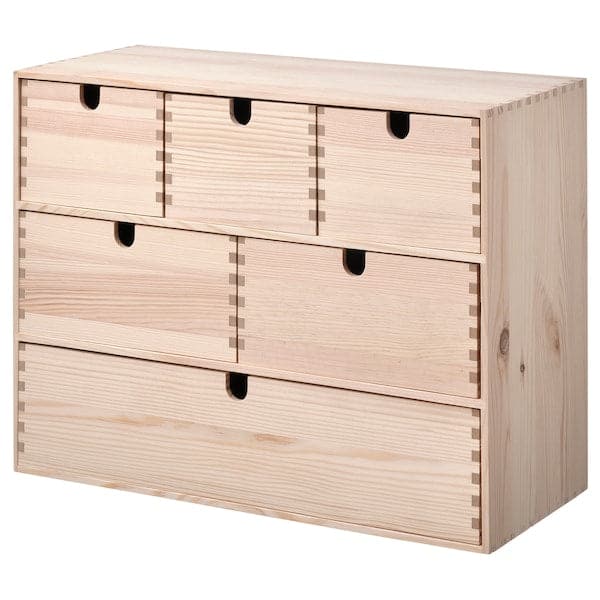 MOPPE - Mini chest of drawers, pine, 42x18x32 cm