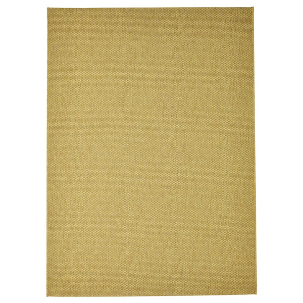 MORUM - Flat woven carpet int/east, light yellow,160x230 cm