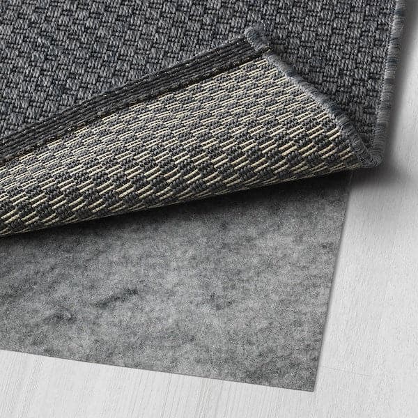 MORUM - Rug flatwoven, in/outdoor, dark grey, 80x200 cm - best price from Maltashopper.com 10203573
