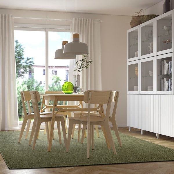 Ikea MORUM - Flat woven carpet int/ext, green,200x300 cm