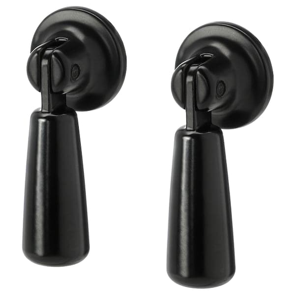 Ikea MOSSARYD - Drop handle, black, 49 mm